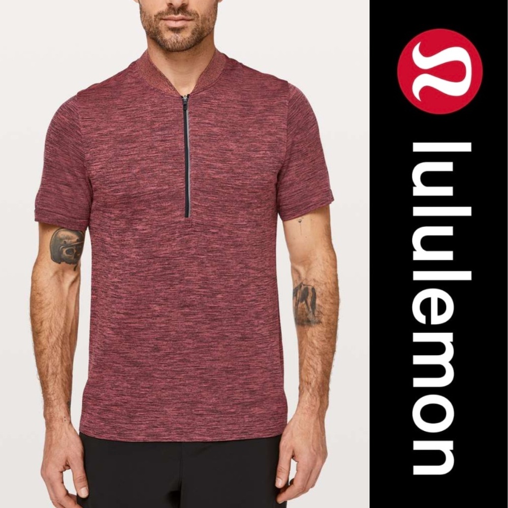 Lululemon Metal Vent Tech Surge
Short Sleeve 1/2 Zip Shirt Tee T-Shirt XL Mens